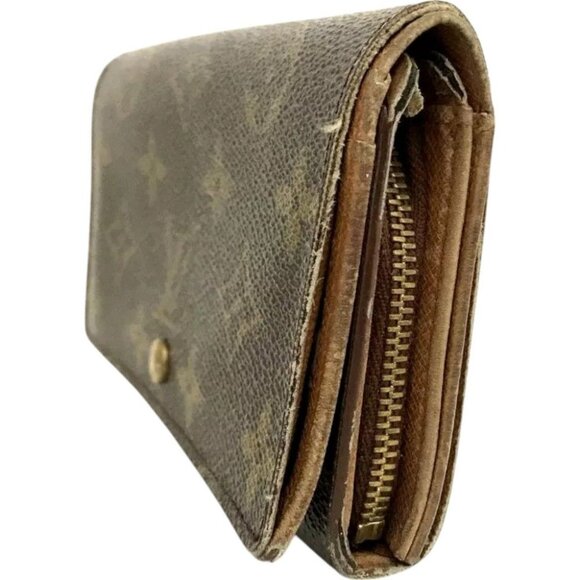 979148BR (L1) Louis Vuitton Wallet Porte Monnaie Billets Tresor Brown Monogram - Picture 3 of 9